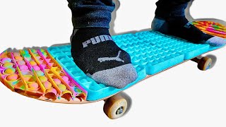 Thumbnail for No Shoes POP IT Satisfying ASMR Grip Tape! | You Make It We Skate It Ep. 371 | Braille Skateboarding