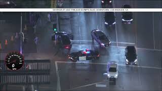 Thumbnail for Watch live: Police are in pursuit of a driver in downtown LA. | NBCLA