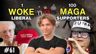Thumbnail for 1 Liberal vs 100 Trump Supporters | Ep 61