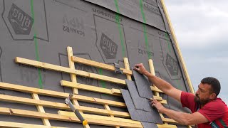 Thumbnail for Figuring out the slate positioning, starting the lattes. | Escape to rural France