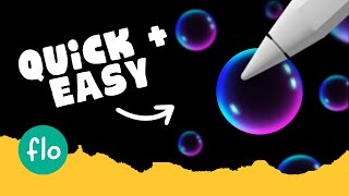 Thumbnail for How to DRAW a BUBBLE in PROCREATE #Shorts - Quick Procreate Tutorial