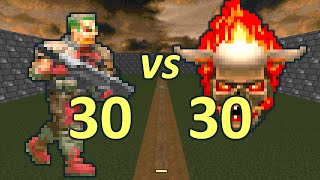 Thumbnail for 30 Zombiemen vs 30 Lost Souls - Monster Infighting - Doom Retro Battles