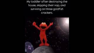 Thumbnail for My toddler after destroying the house, skipping their nap, and surviving on three goldfish crackers. | FunnyMemeSpot Backup