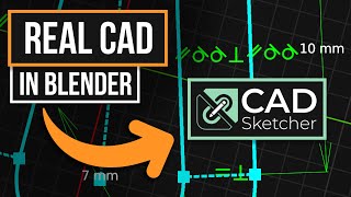 Thumbnail for CAD In Blender Is HERE! | CAD Sketcher Intro | Constraint Driven Design