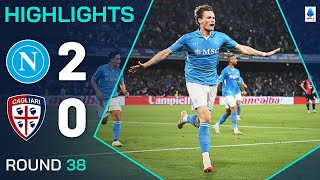 Thumbnail for NAPOLI-CAGLIARI 2-0 | HIGHLIGHTS | Napoli Are Champions! | Serie A 2024/25 | Serie A