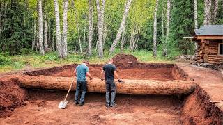 Thumbnail for Two Men Build HUGE CABIN Underground | Start to Finish by @lifeinthesiberianforest1 | Quantum Tech HD
