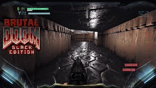 Thumbnail for Brutal Doom Black Edition 3.35 [Rain, Parallax, Visor, Relighting] - Enhanced E1M9 | 4K/60 | RaZZoR