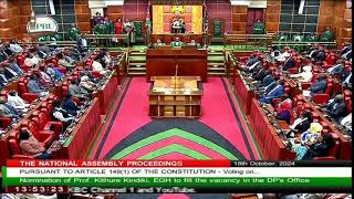 Thumbnail for NATIONAL ASSEMBLY | FRIDAY, 18TH OCTOBER 2024 | MORNING SESSION