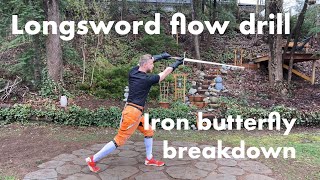 Thumbnail for Longsword flow drill tutorial: iron butterfly | Keomega Man at Arms