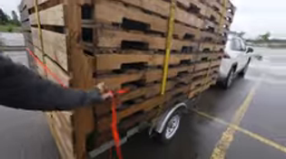 Thumbnail for YouTube - Steve Wallis - Camper Disguised As Pallets (2025)