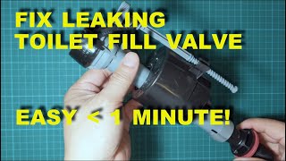 Thumbnail for FIX LEAKING TOILET FILL VALVE - QUICK & EASY - LESS THAN 1 MIN | DIY GEEK