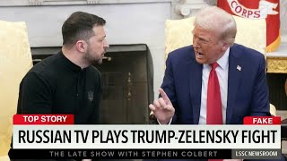 Thumbnail for Russian TV Plays Trump-Zelensky Fight