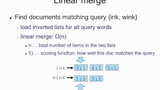 Thumbnail for Indexing 3: sparseness and linear merge | Victor Lavrenko