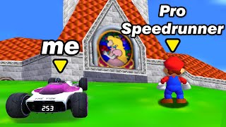 Thumbnail for Can a Pro Mario Speedrunner beat Mario using a Car? | WirtualTV