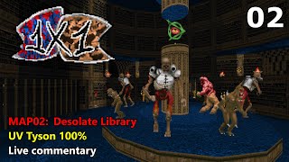 Thumbnail for 1x1 - MAP02: Desolate Library (UV Tyson 100%) | Vytaan