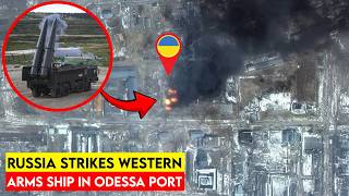 Thumbnail for Shocking! Russia’s Iskander Hits High-Value Western Arms Ship in Odessa | Military TV