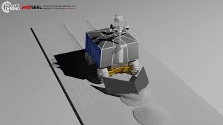 Thumbnail for Bulldozing simulation of Moon VIPER rover on granular material terrain with a higher V-shape blade
