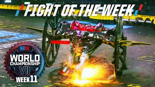 Thumbnail for IS THIS THE STRANGEST BOT IN THE COMPETITION? - BattleBots FOTW: Starchild vs. Gigabyte | WCVII