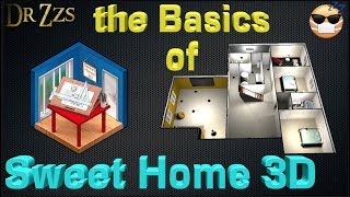 Thumbnail for How to Draw a Floorplan and get a 3D picture with SweetHome3D | DrZzs