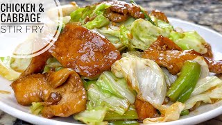 Thumbnail for Chicken And Cabbage Stir Fry | Tender And Juicy Chicken Stir Fry With Vegetables | Cook! Stacey Cook