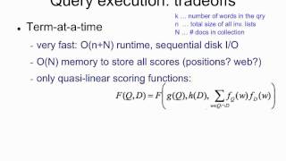 Thumbnail for Indexing 11: query execution tradeoffs | Victor Lavrenko