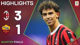 Thumbnail for MILAN-ROMA 3-1 | HIGHLIGHTS | Abraham and Felix Seal Semifinal | Coppa Italia Frecciarossa 2024/25 | Serie A