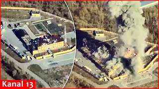 Thumbnail for Ukrainian MiG-29 fighter jet struck building housing Russian infantry with French bombs in Belgorod | Kanal13