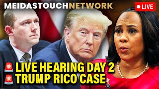 Thumbnail for LIVE: Fulton County Court Hearing DAY 2 on Fani Willis in Trump RICO Case | MeidasTouch