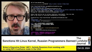 Thumbnail for Sanctions Hit Linux Kernel, Russian Programmers Banned | The Lunduke Journal