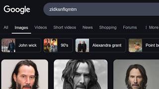 Thumbnail for Why does searching "zldksnflqmtm" bring up Keanu Reeves? | Shloop