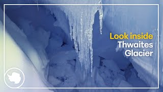 Thumbnail for Descend into Thwaites Glacier | footage reveals internal crevasses | British Antarctic Survey