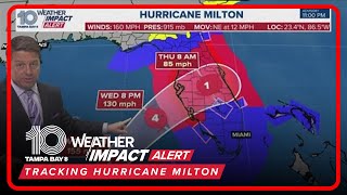 Thumbnail for Tracking Hurricane Milton: Expected to make landfall as 'dangerous, major' hurricane (11 pm, Oct. 8, | 10 Tampa Bay News