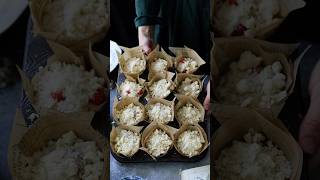 Thumbnail for Raspberry White Chocolate Key Lime Muffin😋 #food | Turkuaz Kitchen