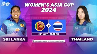 Thumbnail for SRI LANKA VS THAILAND | ACC WOMEN'S ASIA CUP 2024 | MATCH 12