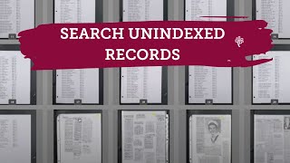 Thumbnail for How to Search Records that have NOT Been Indexed on FamilySearch | FamilySearch