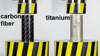 Thumbnail for HYDRAULIC PRESS VS TITANIUM AND CARBON FIBER PIPE | Crazy Hydraulic Press