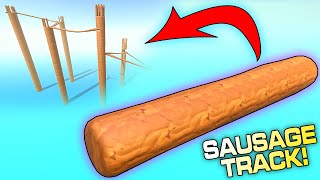 Thumbnail for I Built a Downhill Gravity Race ENTIRELY From...SAUSAGES?! | Kosmonaut