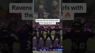 Thumbnail for LAMAR CAUGHT HIS OWN PASS AND TOOK IT HIMSELF 😳 (via @nfl/IG) #shorts | ESPN