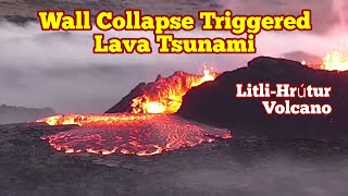 Thumbnail for Lava Tsunami: Litli-Hrútur Wall Collapse Triggered, Iceland Fagradalsfjall Meradalir Volcano | Dr AstroGeoTech (Hertfordshire Allotment Life)