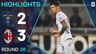 Thumbnail for LECCE-MILAN 2-3 | HIGHLIGHTS | Pulisic Leads Milan To Comeback Victory | Serie A 2024/25 | Serie A