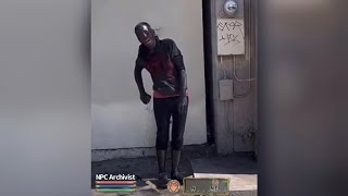 Thumbnail for Skooma Addict NPC Spray Painting Herself To Look Like A Daedra | Oblivion NPC