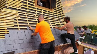 Thumbnail for Slating the roof. | Escape to rural France
