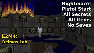 Thumbnail for Doom - E2M4: Deimos Lab (Nightmare! 100% Secrets + Items) | decino