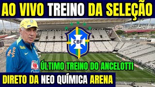 Thumbnail for ÚLTIMO TREINO DA SELEÇÃO BRASILEIRA AO VIVO DIRETO DA NEO QUÍMICA ARENA - ANCELOTTI TOMA DECISÃO! | BTB SPORTS OFICIAL