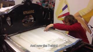 Thumbnail for Lithography printing on a T-shirt