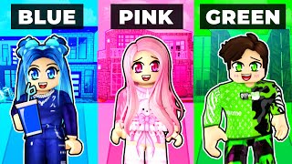 Thumbnail for Only using ONE COLOR in Bloxburg! | ItsFunneh
