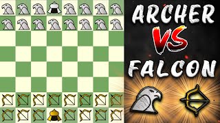Thumbnail for Falcon vs Archery Army | Fairy Chess | Fairy Chesser