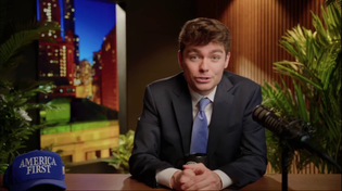 Thumbnail for Nick Fuentes calls for unity and is saying to vote Democrat