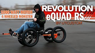 Thumbnail for 1000 W PEDAL/ELECTRIC QUADCYCLE - REVOLUTION eQUAD RS - Pedal Assist On Four Wheels - Utah Trikes