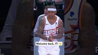 Thumbnail for Isaiah Thomas checks in for the first time this season! ☀️ | #Shorts | NBA